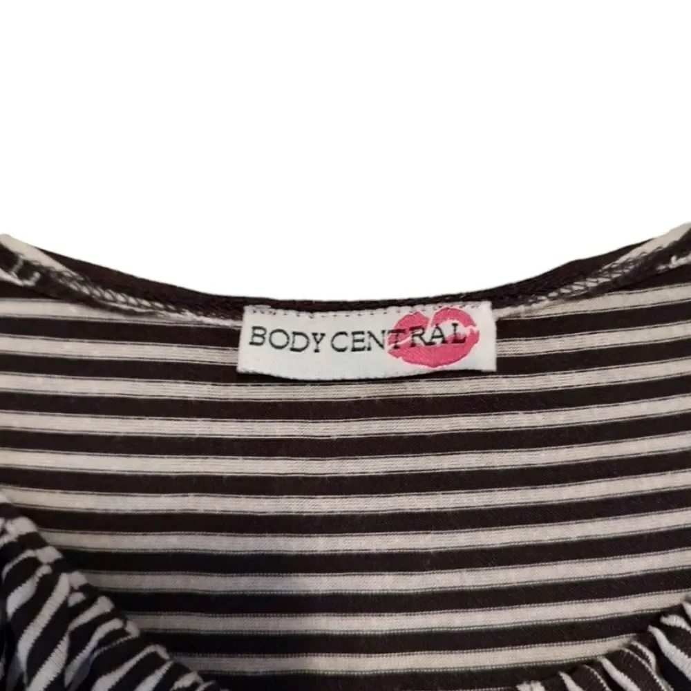 Body Central Striped Short Sleeve Tee - Picture 3 of 3